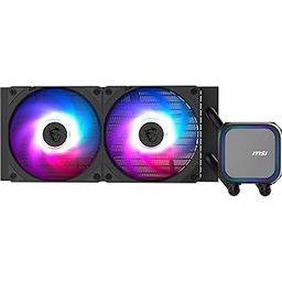 MSI MAG CORELIQUID A13 240 AIO CPU Liquid Cooler - Full CPU Coverage, Improved Water Channel Design, Minimalism Meets Illumination, CycloBlade 7, Split-Flow Radiator, Rifle Bearing Fans-25