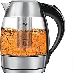 Glass Kettle with Removable Tea Infuser, Cordless Pouring with Fast LED Indicator Light, Stainless Steel, Auto Shutoff & Boil Dry Protection-picture-10