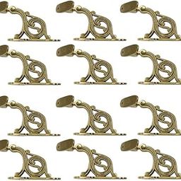 Adonai Hardware Decorative Brass Handrail Bracket (Satin Brass) - Supplied as 12 Pieces per Pack-15