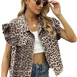 fulaida Women’s Washed Wood Ear Denim Vest Waistcoat | Sleeveless Ruffle Trim Casual Layer-picture-38