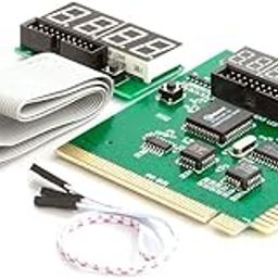 Kingwin PC Computer Motherboard Analyzer Kit [Digital PCI & ISA PC SDRAM NA Motherboard]. 4 Digit PCI & ISA PC Tester, Diagnostic Debug Post Card External Display (CMBA-4)-59