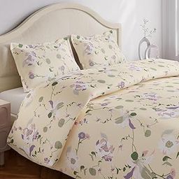 haus & kinder Double King Flat Bedsheet with 2 Pillow Covers, King Size for Double Bed Sheet, 100% Cotton Flat King Size Bedsheets, 144 TC, Bold Floral-picture-8