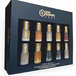 Parag Fragrances 10 in 1 Royal Collection White Oud,Bella Phool, Bramaha Kamal, Hawaii Blue, Kesar Chandan, Hibiscus Musk, Jannat Al firdaus, Himalyan Kasturi, Dehnal Oud & Musk Al Razali-52