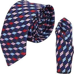 Men's Microfibre Italian Necktie Gift Set, Floral Printed Tie With Pocket Square (Pack of 1)-image-54