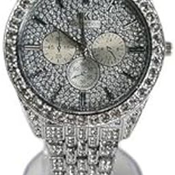 Women Analog Watch Stainless Steel Strap Material Quartz Movement Round Dial Shape - Party-Wedding Occasion (Silver)-image-40