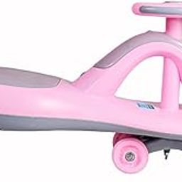 Playmore Swing Car for Kids - Ride-On Toy with PU Wheels, Musical Magic Car with Lights, Non-Slip Pedals, and 360° Rotating Steering for Easy Navigate The Car for Ages 2 and Up (Pink)-image-123