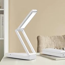 Rasikvar 5V LED Table Lamp, with 3 Grade Dimming, Foldable Arm Design | 3 in 1 Color Changing (Cool Day Light/Neutral White/Warm White) | Rechargable LED Portable Desk Lamp for Study (Pack of 1)-18