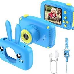 1080p Kids Digital Camera with 32gb SD Card Supported, Neck Strap & Rabbit Silicone Case – 12 Mega Pixel Camera for Kids with 5 Modes | Kids Video Camera | Instant Camera for Kids-28