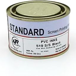 PVC Black Screen Printing Ink 200g Smooth Flow, Fast Drying | Compatible with PVC Ink Reducer (200G, Black)-22