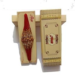 Set of Twelve Rakhi For Brother Simple Lavish Rakhi for Brother Sented Sandalwood Rakhi for Rakshabhandhan Celebration Bracelet Chandan Rakhi For Bhai (Pack of 12)-image-26