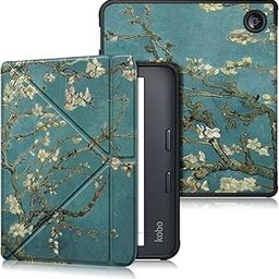 DingGuagua Tablet Case Compatible With Kobo Libra 2 (2021 Release, Model N418) With Magnetic Soft TPU Release For Kobo Librar2 Stand Cover Auto Wake/Sleep,Blossom-image-31