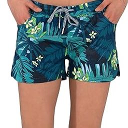 Womens Swim Shorts UPF50+ Board Shorts Quick Dry Beach Shorts Drawstring Sports Summer Bottom-image-21