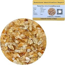 Crystal Heaven Certified Citrine Raw Chips-50 Grams Crystal Stones For Pooja Supplies Vastu Crystal Grids,Meditation,And Healing Practices-Chakra Balancing And Protection Stone-image-33