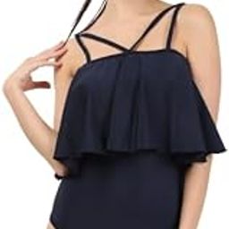 Women's Padded Sleeveless One Piece Swimsuit-image-25