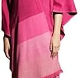 khaleej Women Morganite Monochrome Cape (HOT Pink_Free Size)-picture-6
