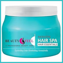 Beauty Feel Keratin Hair Spa Bath Cream Treatment, Total Hair Solution (500 G)-image-40