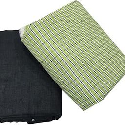 Combo Of Men's Poly Blend Shirt And Trouser Unstistched Fabrics Set (Multicolor_Freesize) 4001-image-97