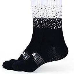 Double Coloured Anti-Slip Football Socks for Men & Women Calf Length - Football Grip Stockings with Rubber Pad Grip Technology-16