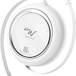 Wayona 100W Retractable USB C to USB C Fast Charging Type C to C Cable with E Marker chip Carplay Android Auto Data Cord for iPhone 16/15 Pro/iPad/MacBook/Samsung 25 Ultra/S24 (1M, White)-image-4