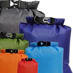 UJEAVETTE® 6Pcs Waterproof Dry Bag Floating Dry Sacks Boating Outdoor Mixed Color-image-19