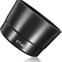 FND Camera Lens Hood Replacement for Canon Camera Lens, Bayonet Mount, Made ABS (Canon EF-S 55-250mm f/4-5.6 STM (ONLY) ET 63)-13