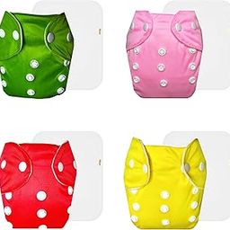 Dumbledo Lite Cloth Diaper with Cotton Insert (Pack of 4) | Soft & Gentle | Breathable | Travel Friendly | Designed by Moms | 3 Months – 2 Years | Unisex Baby-23