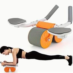 Whixant Elbow Support Automatic Rebound Abdominal Wheel, Ab Roller for Abdominal Exercise Machine, Abs Workout Equipment, Dolly Core Strengthening Trainer Fitness Belly Training for Men & Women-12