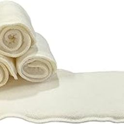 MOTHERS CHOICE Terry Cloth Nappy Insert Pad for Babies, Soft Cotton Washable Reusable Diaper Insert, Breathable and Comfortable White Pack of 4-image-8