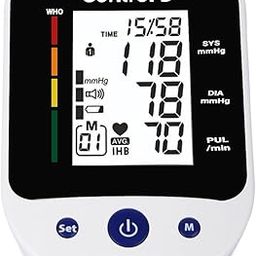 Control D Premium USB Port BP Monitor Automatic Oscillometric Digital Blood Pressure Checking Machine Upper Arm Portable Digital Blood Pressure Monitor BP Machine (Black)-95