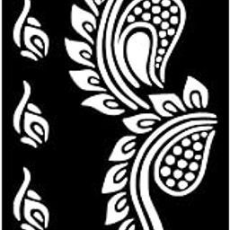 Temporary Tattoowala Kids Mehndi Design Sticker with Beautiful Floral and Swirl Patterns-55