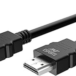 Ant Esports AEH0105 HDMI Cable 4K High-Speed HDMI Cord 18Gbps with Ethernet Support 4K 60Hz Compatible with Windows,Apple,UHD TV, Monitor, Computer,Xbox 360,PS5 PS4, Blu-ray, and More -1.5 Meter-Black-25
