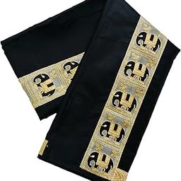 Dhoti For Men's Cotton Silk with Gold Zari Embroidery, Border Royal Style Kerala Tamil Bengali South Indian Wear.1.7 cm width 2.25Mtr-Single Lungi-picture-37