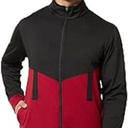 Men's Sports Activewear Jacket - Regular Fit, High Neck, Full Sleeve, Polyester with Zipper Pockets-picture-28