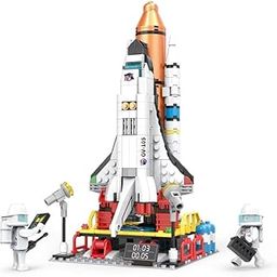 Bestie toys Building Block Toys,Construction Blocks Kit, STEM Learning Building Bricks Set, Birthday Gifts for Kids Children Girls Boys (Space Shuttle), 404 Pcs-image-87