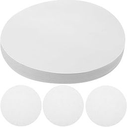 Hemobllo Qualitative Filter Paper, 18cm Round Lab Filter Paper Medium Flow Chemical Analysis Testing Funnel Filter Paper (100 PCS)-16