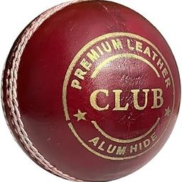 VOVES Club Four Piece Leather Cricket Ball, Red (Pack of 1)-image-23