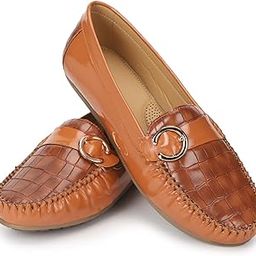 Bliss Comfortable Slip On Semi Casual Loafer for Women | Stylish Fashion Moccasins Range | Cushioned Footbed Finish | Flexible | Style & All-Purpose | Formal Office Wear Shoe-image-62