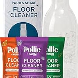 KADAM (LABEL) Pollie Surface & Floor Cleaner | Disinfectant Floor Cleaner Refill Pack | Kills 99.9% Germs 1 Sachet Makes 500Ml Floor Disinfectant Liquid (Makes 1.5L) (Makes 1.5L)-image-56