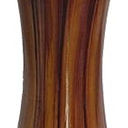 Posh Cart Artificial Wooden Flower Vase | Wooden Flower Pot for Home Decor | Decorative Wooden Vase for Living Room, Office & Table Centerpiece – Set of 1-image-97