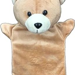ShopMeFast Animal Hand Puppet for Kids - Role Play, Pretend Play, Educational Toys (Light Brown - Bear)-image-9