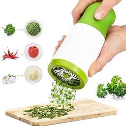 Ubervia Grinder?ShowTop Spice Mill Parsley Shredder Chopper Vegetable Cutter Garlic Coriander Spice Grinder Crusher Kitchen Accessories-image-23