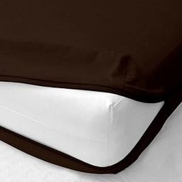 Sea Monk Waterproof Mattress Protector Zippered Queen Size (72x60 Inches / 6x5 feet)_8 Inch Drop, Chocolate Color - Bed Cover with Zipper Single Size Waterproof Mattress Protector-image-77