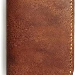 Leather Slim Card Holder Wallet for Men & Women, Minimalist Credit Card Holder, Genuine Leather Stylish Card Wallet for Men, 4 Card Slot and Large Cash Compartment.-25