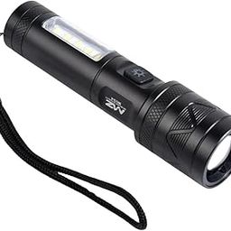 MZ M034 (Rechargeable LED Metal Torch) Zoomable with 3 Modes Flashlight, Super Bright 80W LED Light with 1200mAh Battery-26