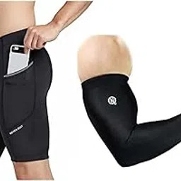 NEVER QUIT Men's Cycling Shorts Bike Bicycle Pants Tights, Breathable & Absorbent Short & Arm Sleeves (XX-Large, Black)-picture-25