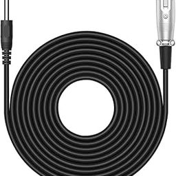 Audio Array AC-6XL Mic Cable 6.35mm Jack Male to XLR 3PIN Female Cord Wire | Microphone/Guitar Cable | Black, 1pc Pack (6 Meter/19.6 Feet)-15