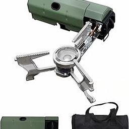 ONLYFIRE OUTDOOR LIVING Foldable Camping Stove with Storage Bag, Portable Butane Stove with Bottle Opener, Gas Stove for Picnic, Backpacking Hiking, Adventure, Car Travel, RV Trip, Emergency, GS330-17