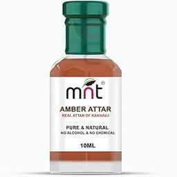 MNT Amber Attar for Unisex, Long Lasting & Alcohol Free - Pure Natural Roll-on Attar Perfume, 10 ml-image-1