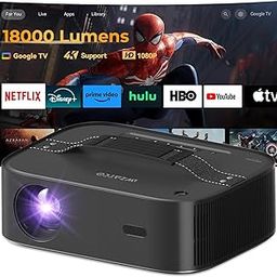 Wzatco Alpha 2 Max (Dark Edition) Ultra Bright 18000 Lumens, Native 1080P Fully Automatic 4K HDR, (Intelligent OA + Screen Fit), Dolby, HDMI ARC, Android 9, BT 5.1, WiFi 6, Black-11