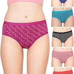 lux cozi Women's Cotton Hipster Panties (Pack of 6)-picture-0